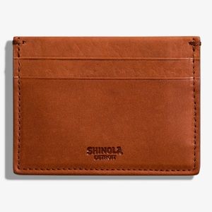 Shinola Five Pocket Card Case - Bourbon